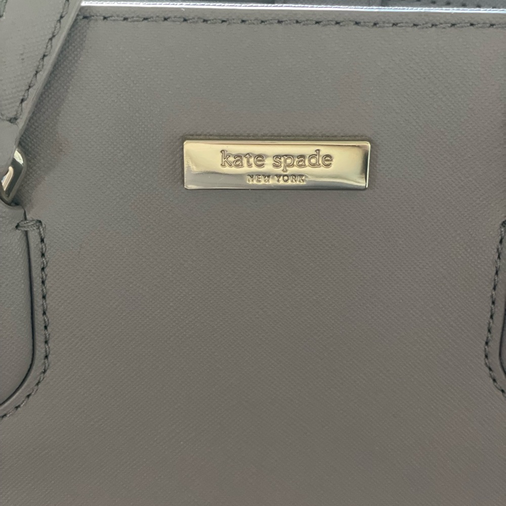 Kate Spade grey leather Satchel